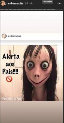 Ela aparece incitando seu filho a cometer suicídio, a matar mamãe, papai… Inclusive ensina com que instrumentos (ex: faca) pode fazer e a achá-los em casa Ela aparece incitando seu filho a cometer suicídio, a matar mamãe, papai… Inclusive ensina com que instrumentos (ex: faca) pode fazer e a achá-los em casa